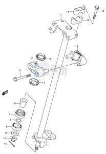 LT-Z250 (E19) drawing STEERING SHAFT