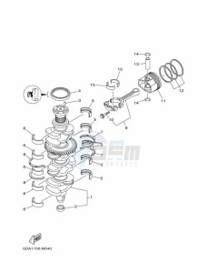 F175AETX drawing CRANKSHAFT--PISTON