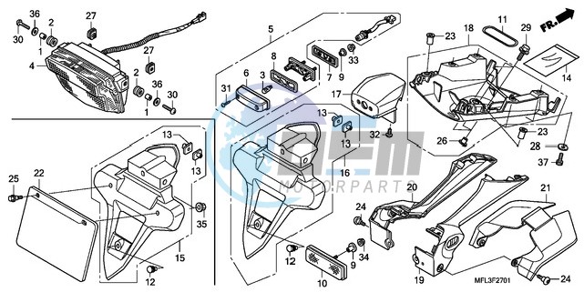 TAILLIGHT (CBR1000RRA/RAA )