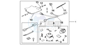 GL1800A UK - (E / MKH) drawing SUBKIT ALARM ATT