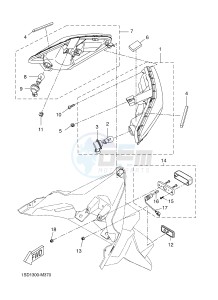 YPR125RA XMAX 125 ABS EVOLIS 125 ABS (2DMC 2DMC) drawing TAILLIGHT