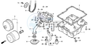 VF750C drawing OIL PUMP