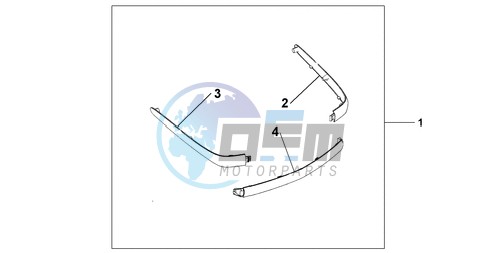 CHROME TRUNK MOUL