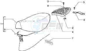 free 100 drawing Saddle - Rear carrier