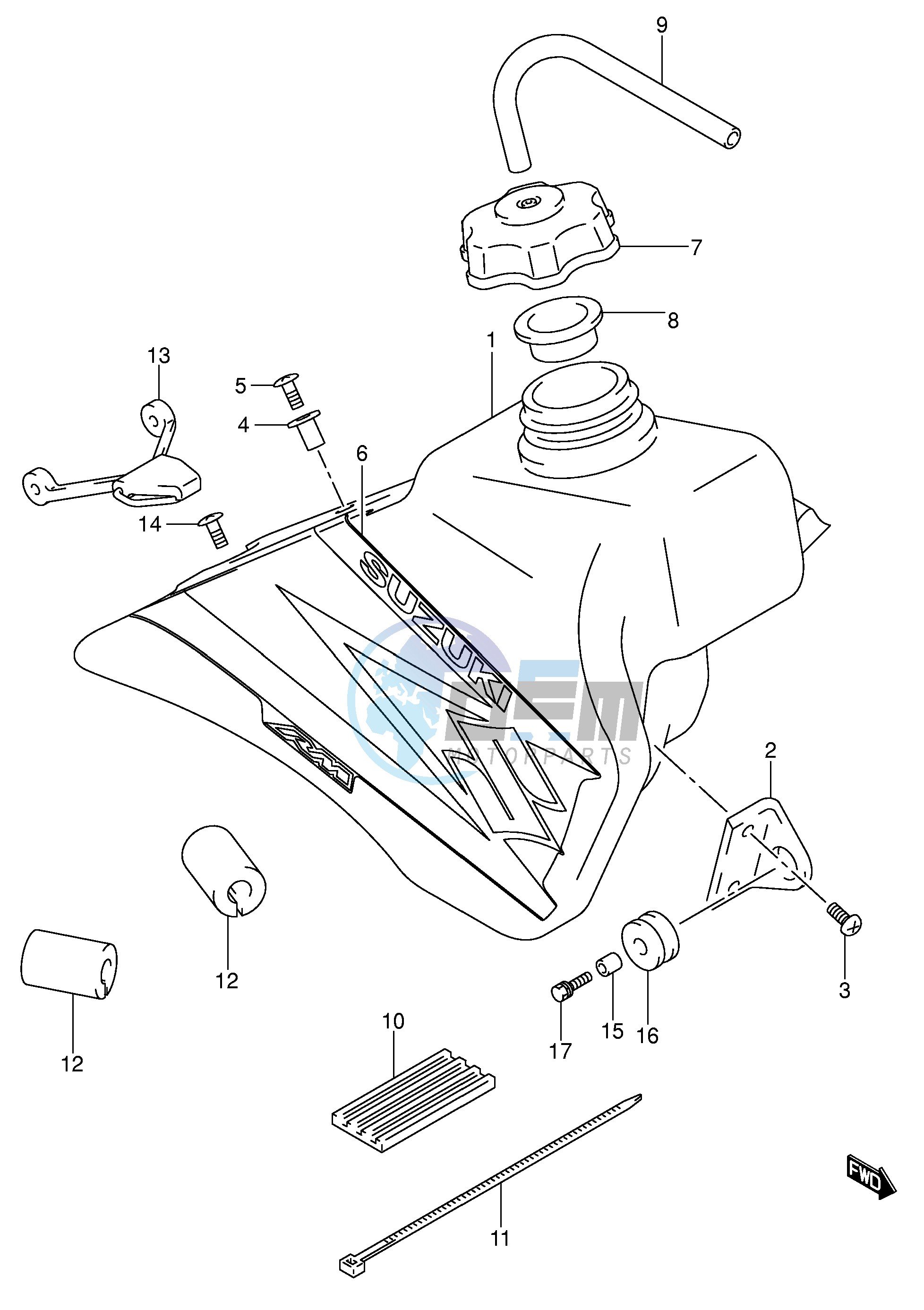 FUEL TANK (MODEL K4)