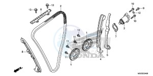 CB1100AE CB1100 ABS UK - (E) drawing CAM CHAIN/TENSIONER