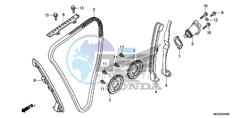 CAM CHAIN/TENSIONER