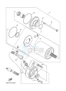 YFM350R YFM350RD RAPTOR 350 (10PA) drawing STARTING MOTOR