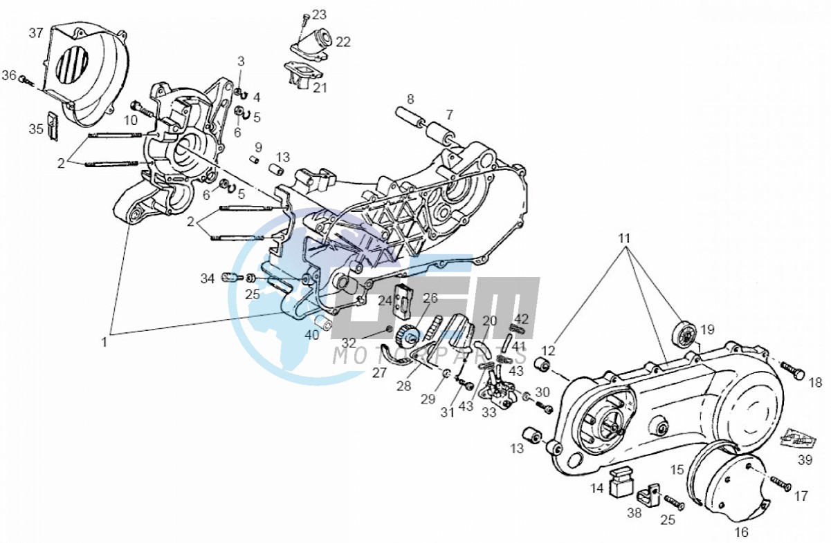 Crankcase (Positions)