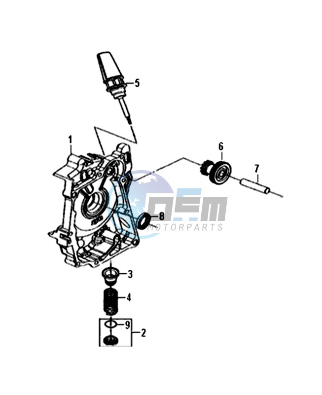 CRANKCASE  RIGHT / START MOTOR