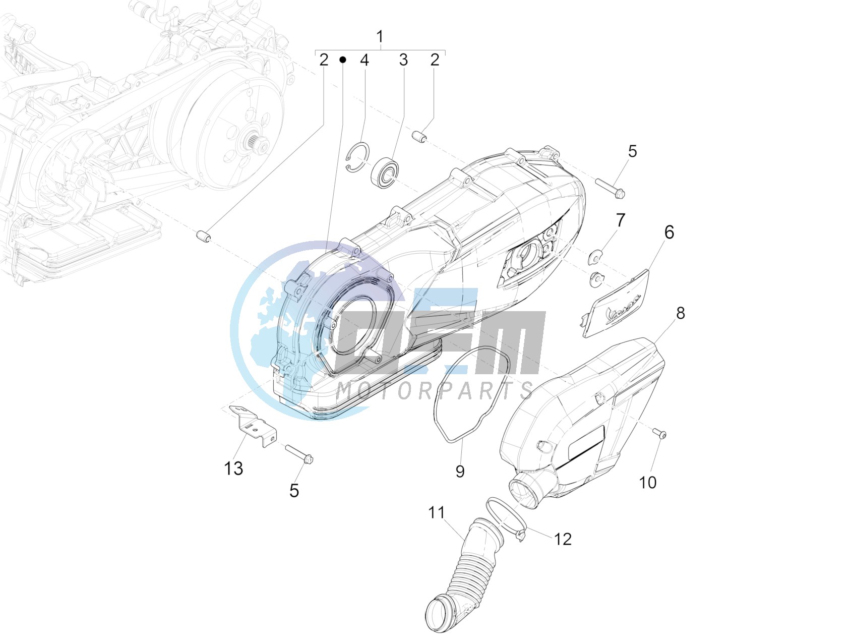 Crankcase cover - Crankcase cooling