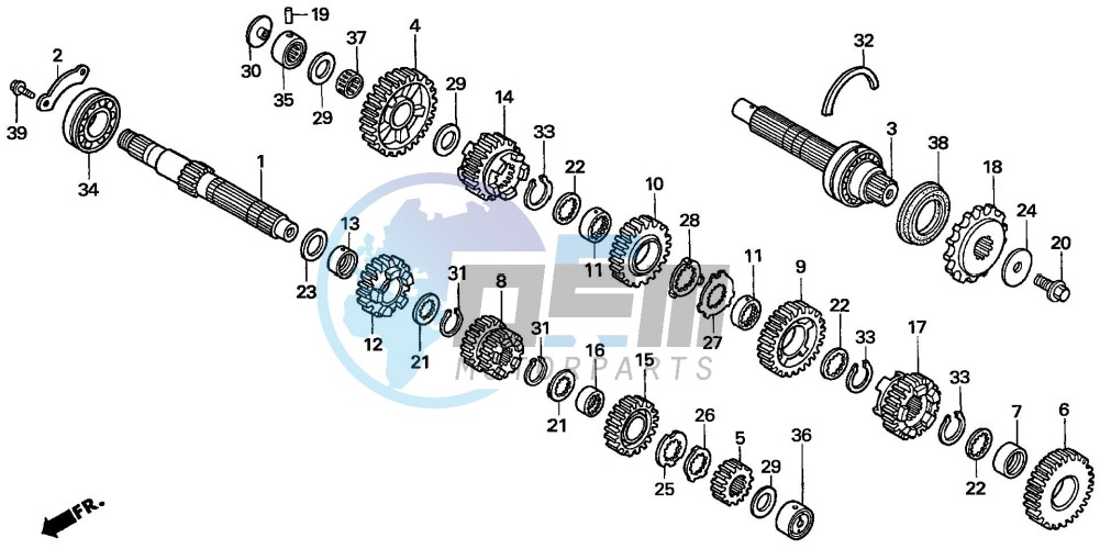 TRANSMISSION (CBF600S6/SA6/N6/NA6)