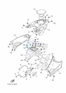 YFM700FWBD KODIAK 700 EPS (BGFM) drawing SIDE COVER