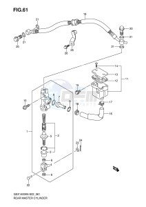 GSX1400 (E2) drawing REAR MASTER CYLINDER