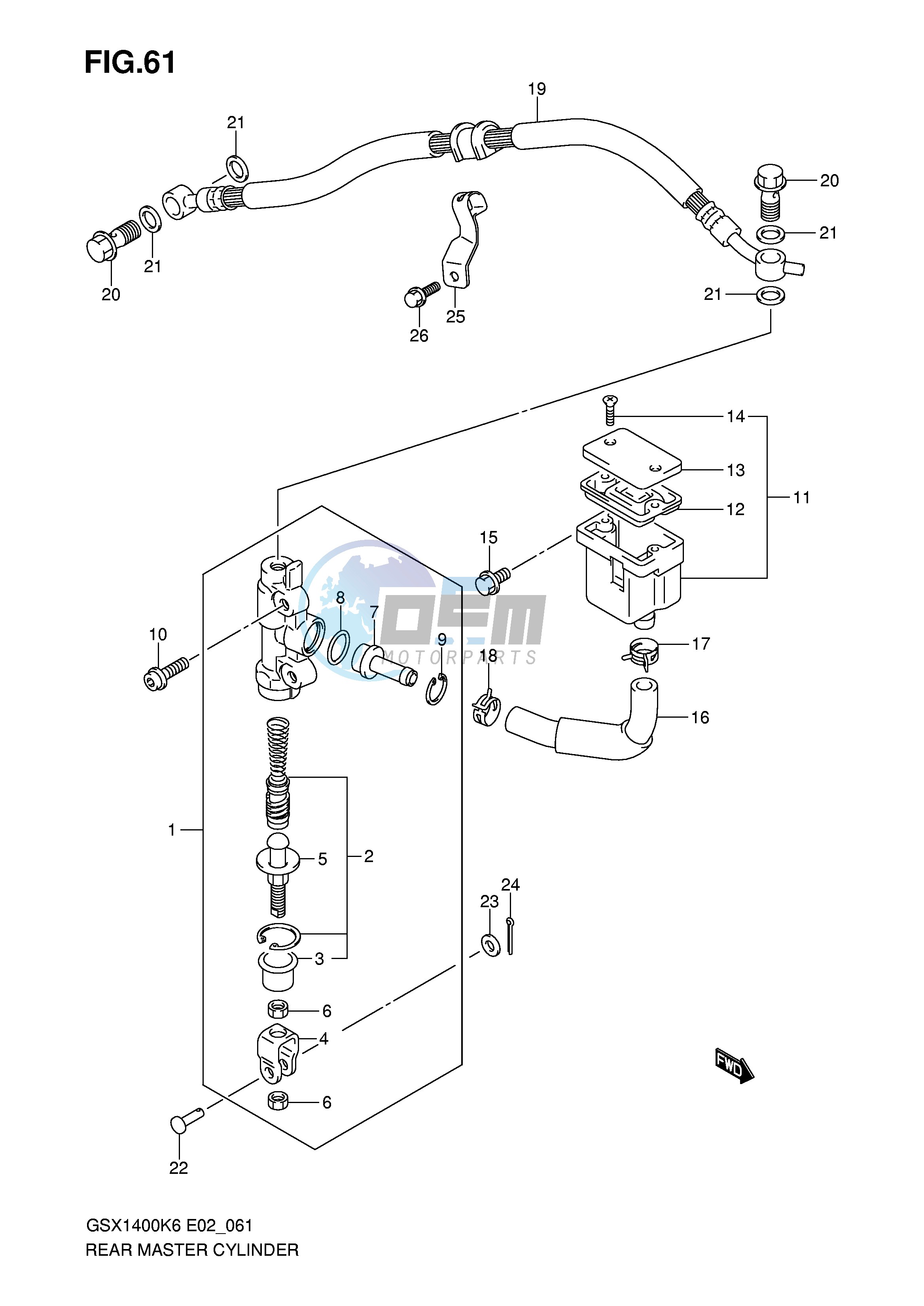 REAR MASTER CYLINDER