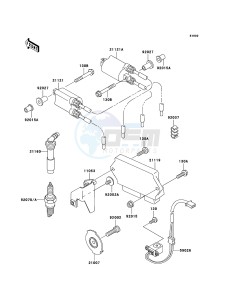 ZZR600 ZX600-E13H GB XX (EU ME A(FRICA) drawing Ignition System