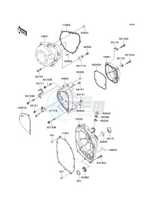 ZR 750 K [Z750S] (K6F) K6F drawing ENGINE COVER-- S- -