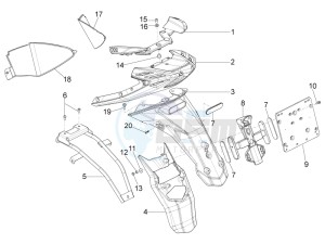 Typhoon 50 4T 4V E2 (NAFTA) USA drawing Rear cover - Splash guard