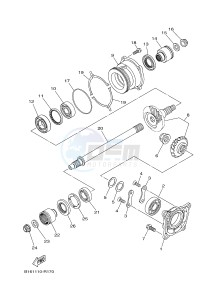 YFM700FWAD YFM70GPHG GRIZZLY 700 EPS (2UD8) drawing MIDDLE DRIVE GEAR