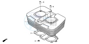 CB250 TWO FIFTY drawing CYLINDER