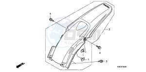 CRF150RC drawing REAR FENDER