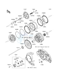 VN 1700 B [VULCAN 1700 VOYAGER ABS] (9FA) B9F drawing CLUTCH