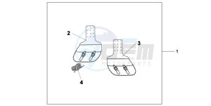 VT750C9 Korea - (KO) drawing THROW OVER BAGS