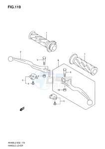 AN400Z ABS BURGMAN EU-UK drawing HANDLE LEVER