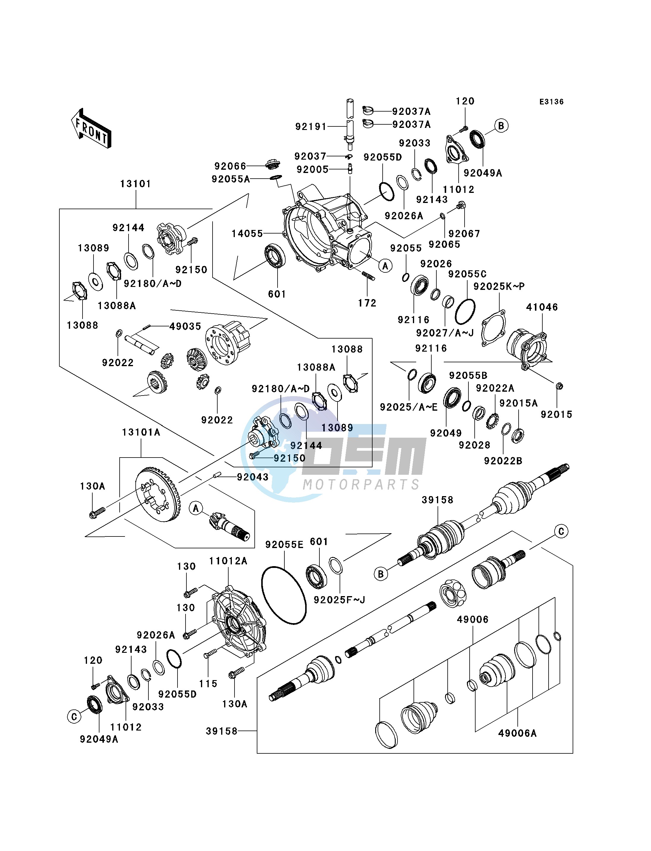 DRIVE SHAFT-FRONT