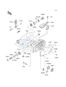 KVF 650 A [PRAIRIE 650 4X4] (A1) [PRAIRIE 650 4X4] drawing SWINGARM