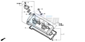 CBR900RE drawing CYLINDER HEAD COVER