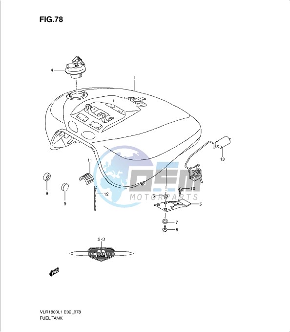 FUEL TANK (VLR1800UFL1 E19)