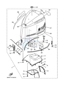 F350AETU drawing FAIRING-UPPER