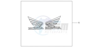 CB600FA9 Spain - (SP / ABS 25K) drawing 3D LOGO KIT HONDA