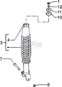 Zip 50 SP Euro 2 drawing Rear Damper