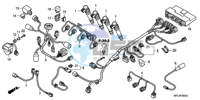 SUB HARNESS (CBR1000RA)