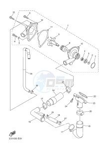 YZF-R6 600 R6 (1JSG 1JSH) drawing WATER PUMP