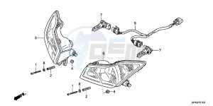 TRX420TMC drawing HEADLIGHT