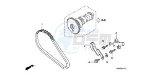 TRX420FMA Australia - (U / 4WD) drawing CAM CHAIN/TENSIONER