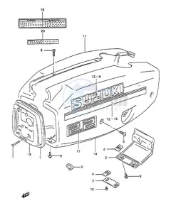 DT 2 drawing Engine Cover (DT 2.2 1997)