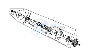 JET 4 50cc drawing CLUTCH