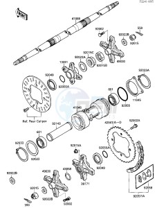 KXF 250 A [TECATE 4] (A1-A2) [TECATE 4] drawing REAR HUB