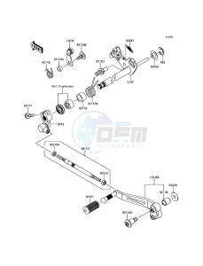 Z800 ABS ZR800BFF FR GB XX (EU ME A(FRICA) drawing Gear Change Mechanism