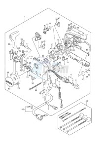 DF 9.9 drawing Remote Control w/Power Tilt