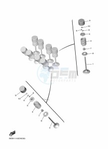 YZF690 YZF-R7 (BEBG) drawing VALVE