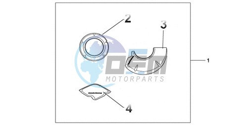 CARBON CRANKCASE COVER SET