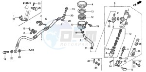 CBR900RE drawing REAR BRAKE MASTER CYLINDER