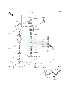 ZR 750 F [ZR-7] (F1) drawing REAR MASTER CYLINDER