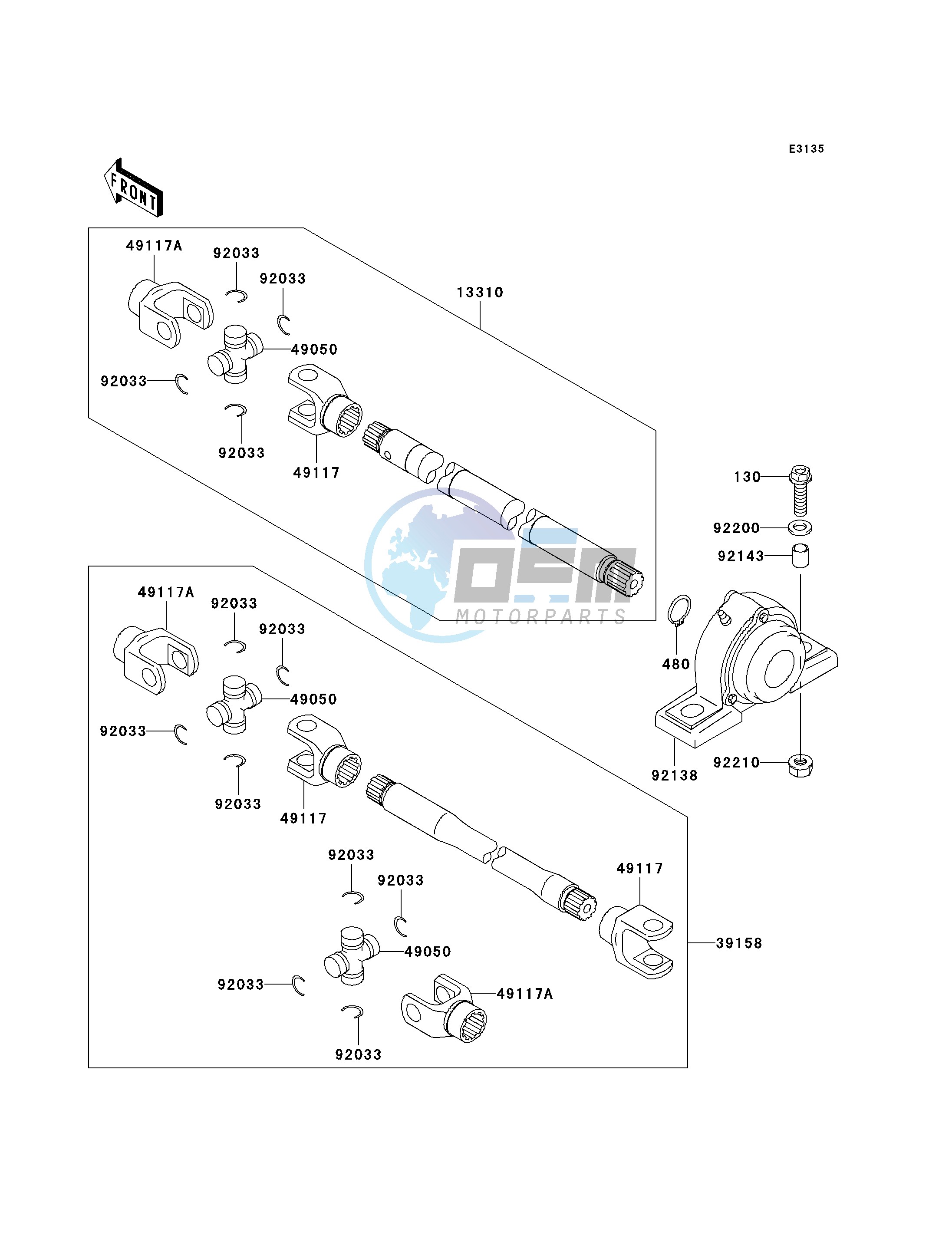 DRIVE SHAFT-PROPELLER