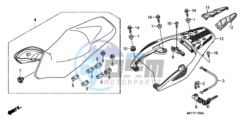 SEAT/REAR CARRIER